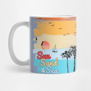 Sun, Sand, and Sea Design Mug